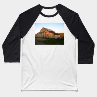 "Old Buddies". A Barn and a Ford Truck on Historic "B" Farm, Point Reyes, California Baseball T-Shirt